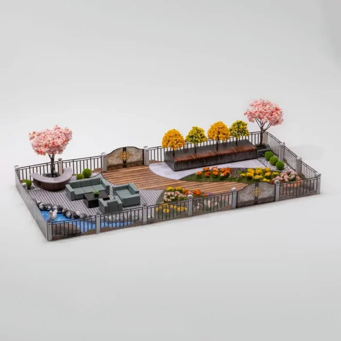 紙紮豪華花園庭院 2