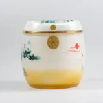 松鶴永恆彩繪水晶骨灰罈 1