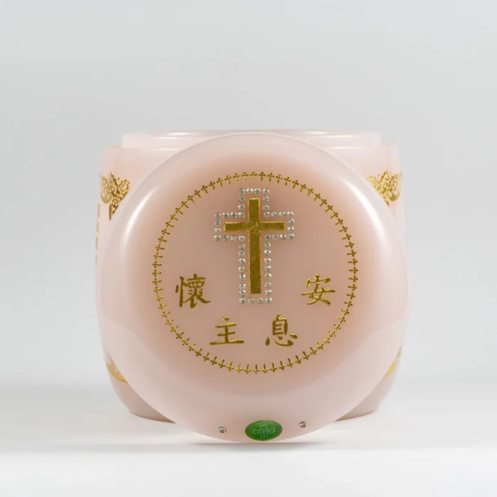粉琉璃基督骨灰罈 4