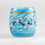 靜雪之梅彩繪水晶骨灰罐 2